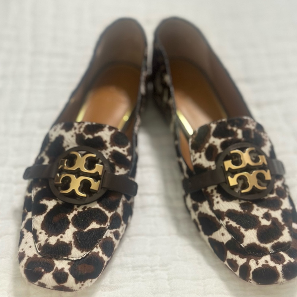 Tory Burch Brown and Black Loafers